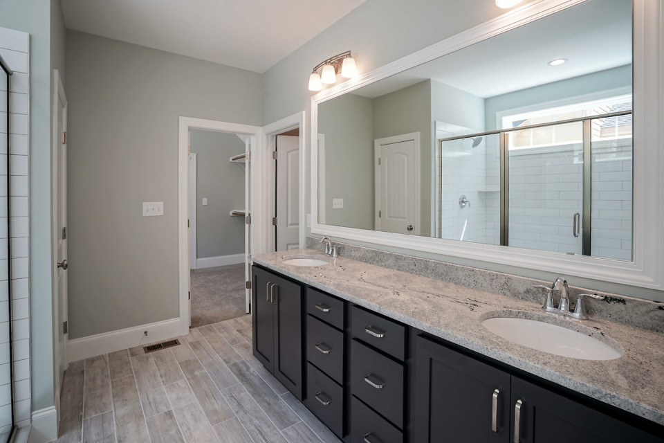 Master bathroom of The Paxton plan 1510. 