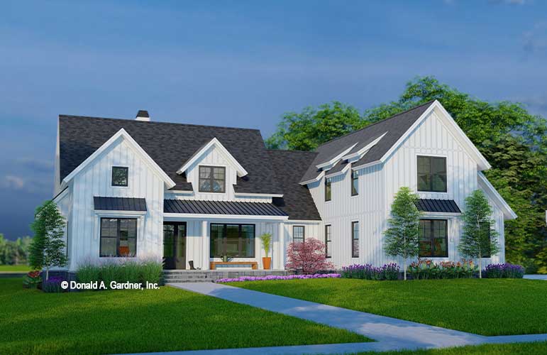 Front rendering of The Audrey house plan 1617. 